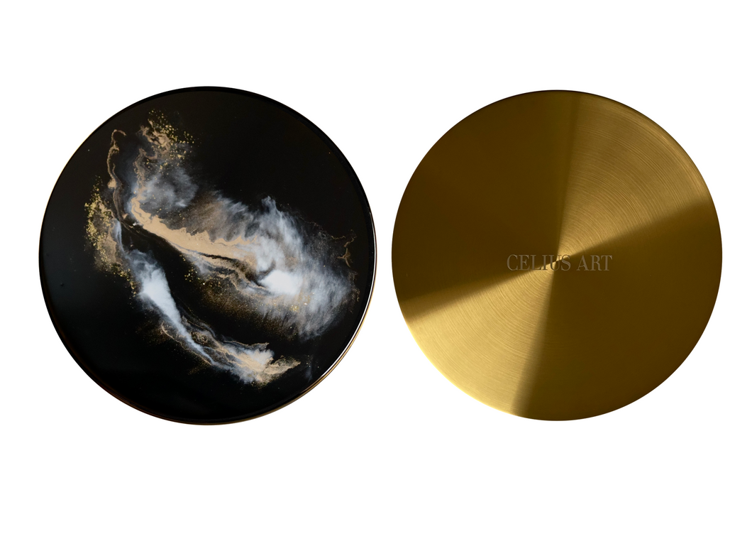 Black III - Golden Tray - Celius Art