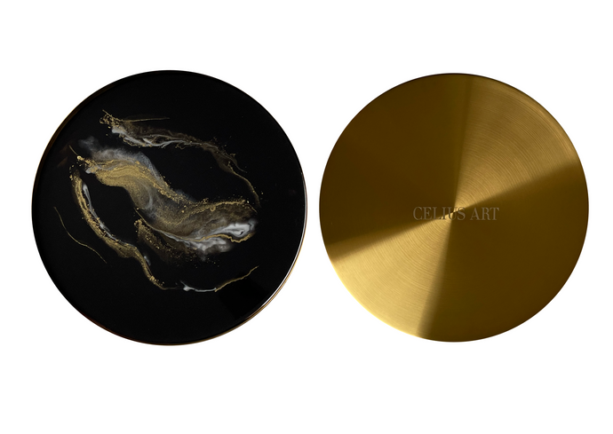 Black II - Golden Tray - Celius Art