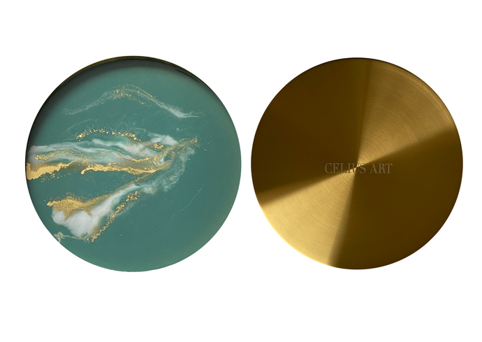 Green II - Golden Tray - Celius Art
